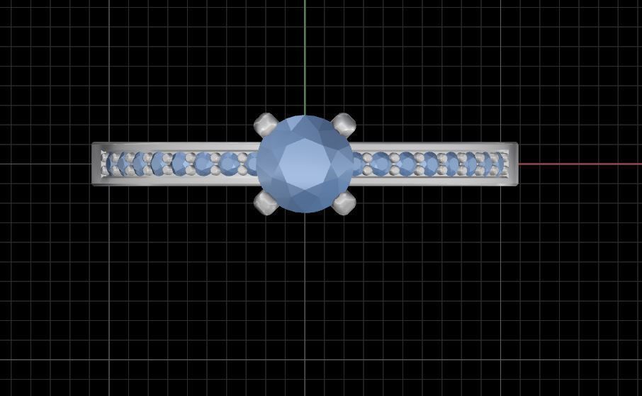 Engagement diamond ring  ready for print 3D print model_14