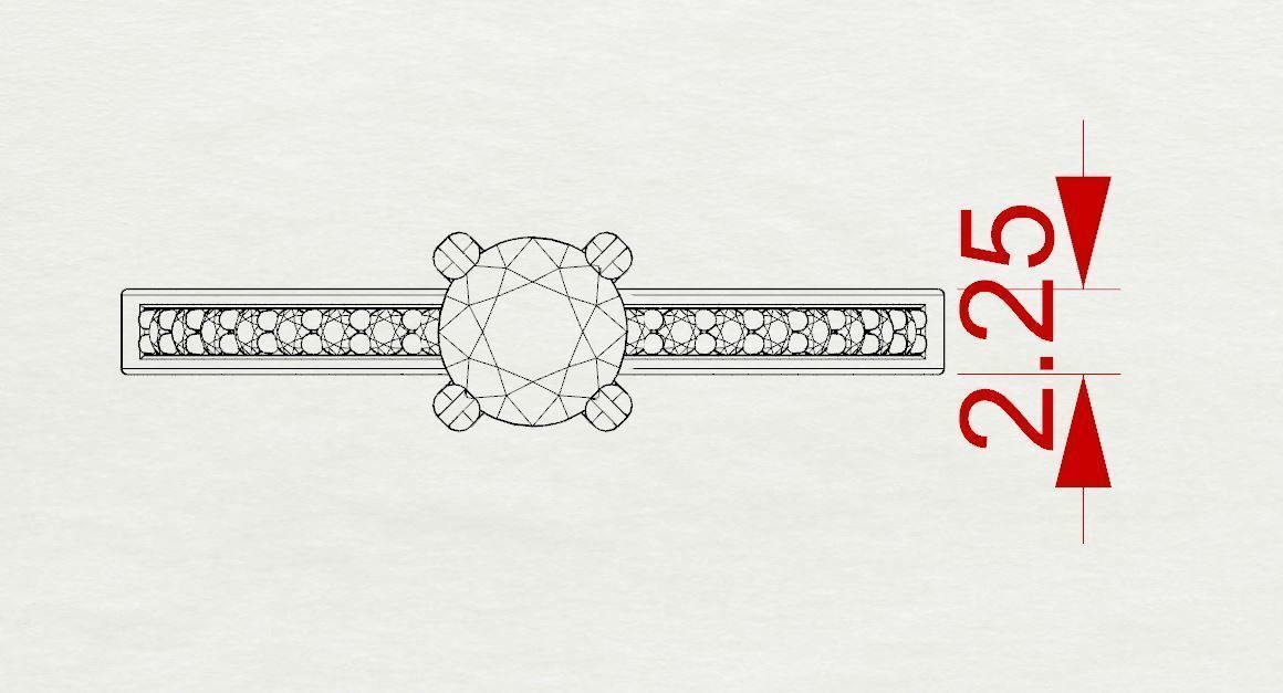 Engagement diamond ring  ready for print 3D print model_30