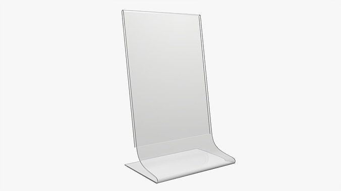 Table talker acrylic mockup 02 3D model