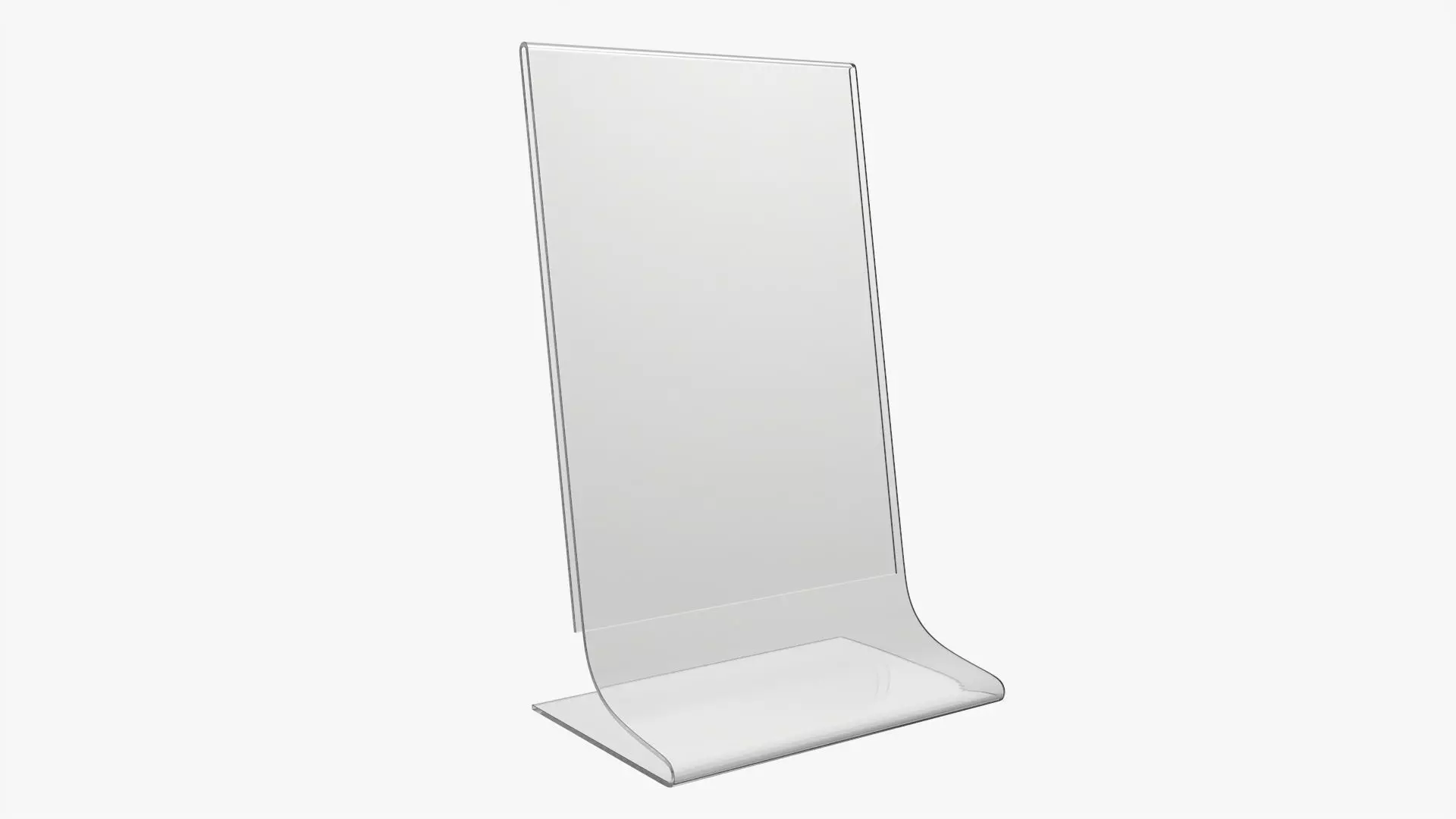 Table talker acrylic mockup 02 3D model_0