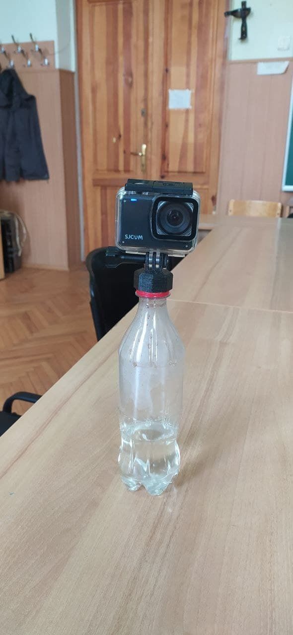 Steady Cam Floating handle  bottle cap for action camera GoPro 3D print model_8