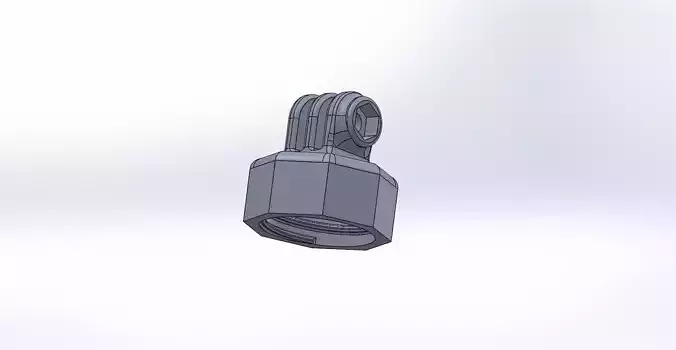 Steady Cam Floating handle  bottle cap for action camera GoPro 3D print model