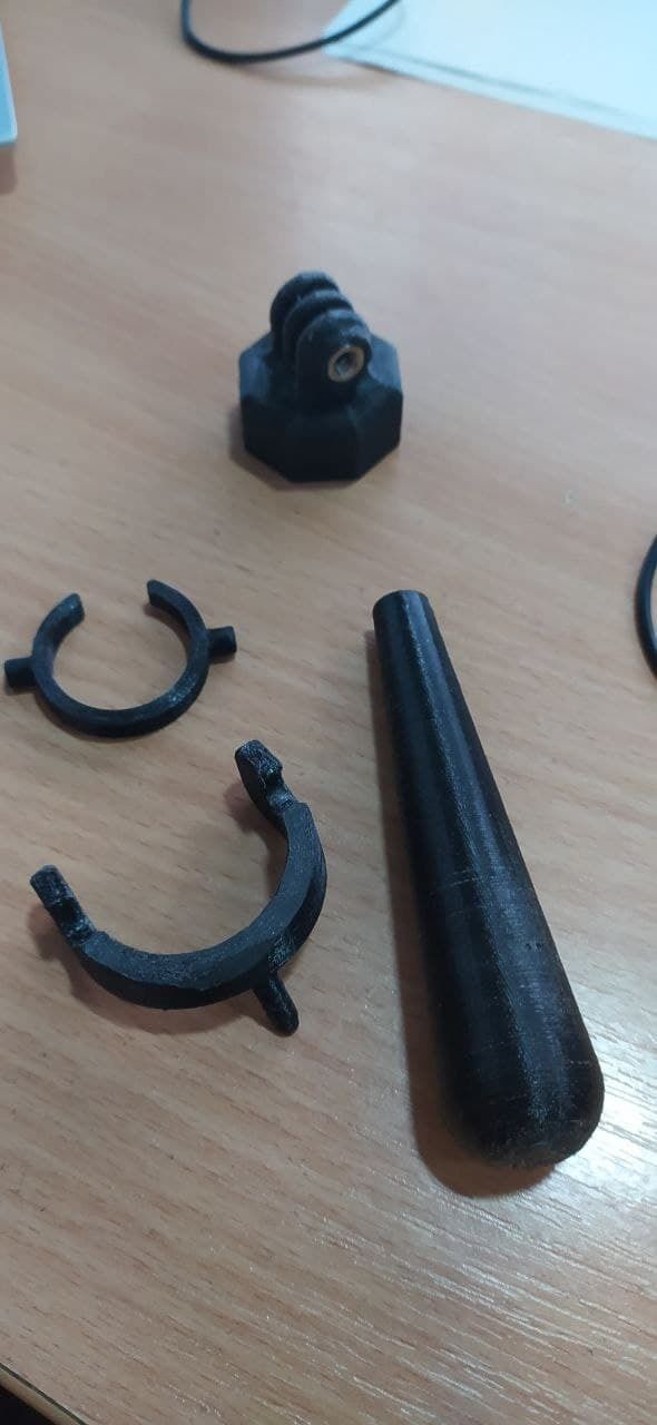 Steady Cam Floating handle  bottle cap for action camera GoPro 3D print model_12