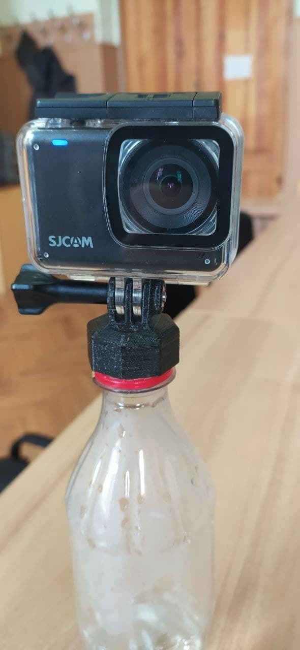 Steady Cam Floating handle  bottle cap for action camera GoPro 3D print model_10