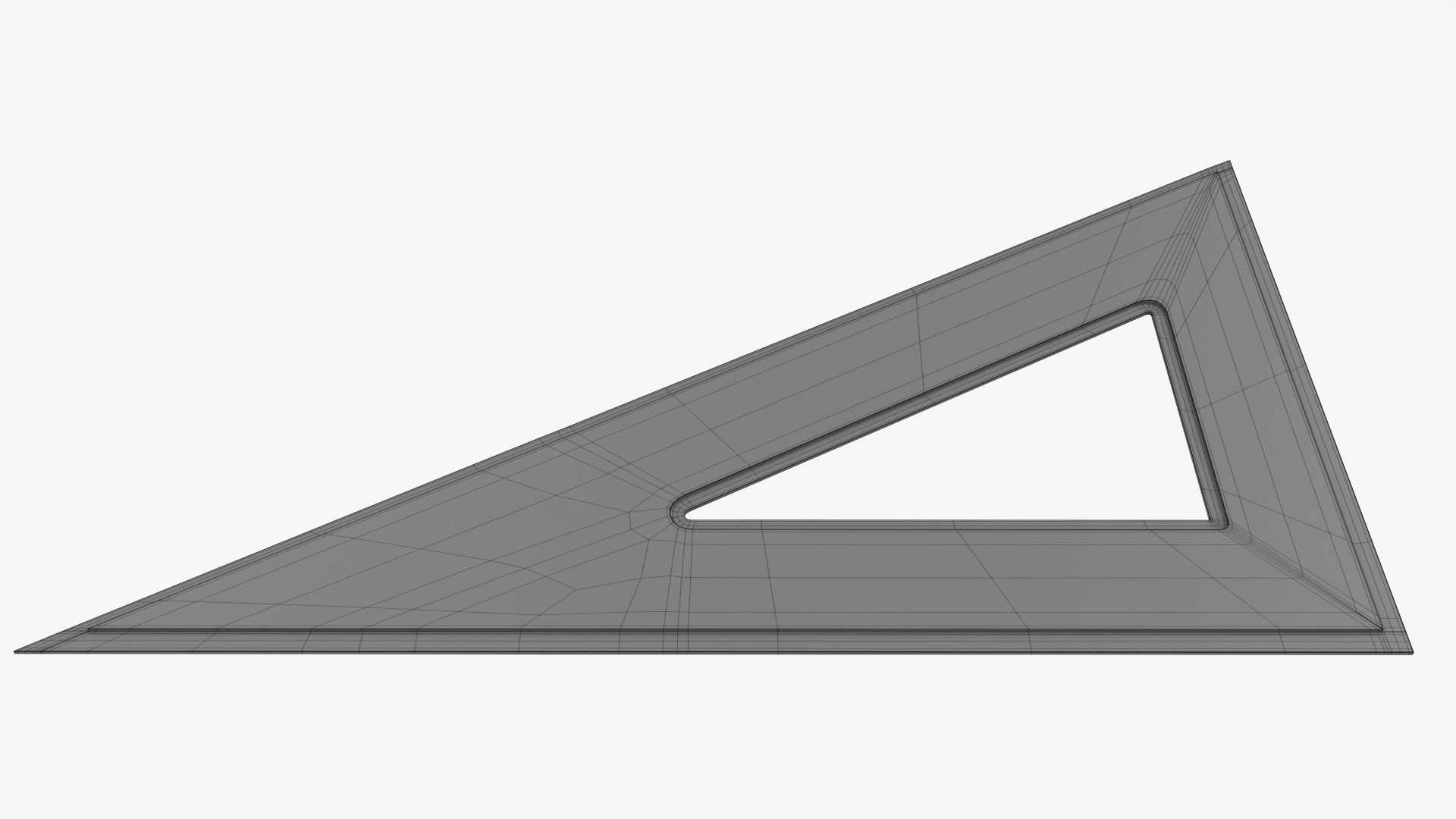 Ruler three-sided 01 3D model_5