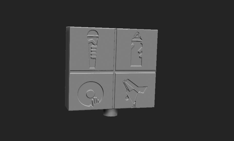-Knowledge- The Fifth element of Hip-Hop 3D print model_13