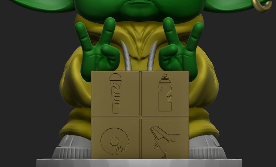 -Knowledge- The Fifth element of Hip-Hop 3D print model_3