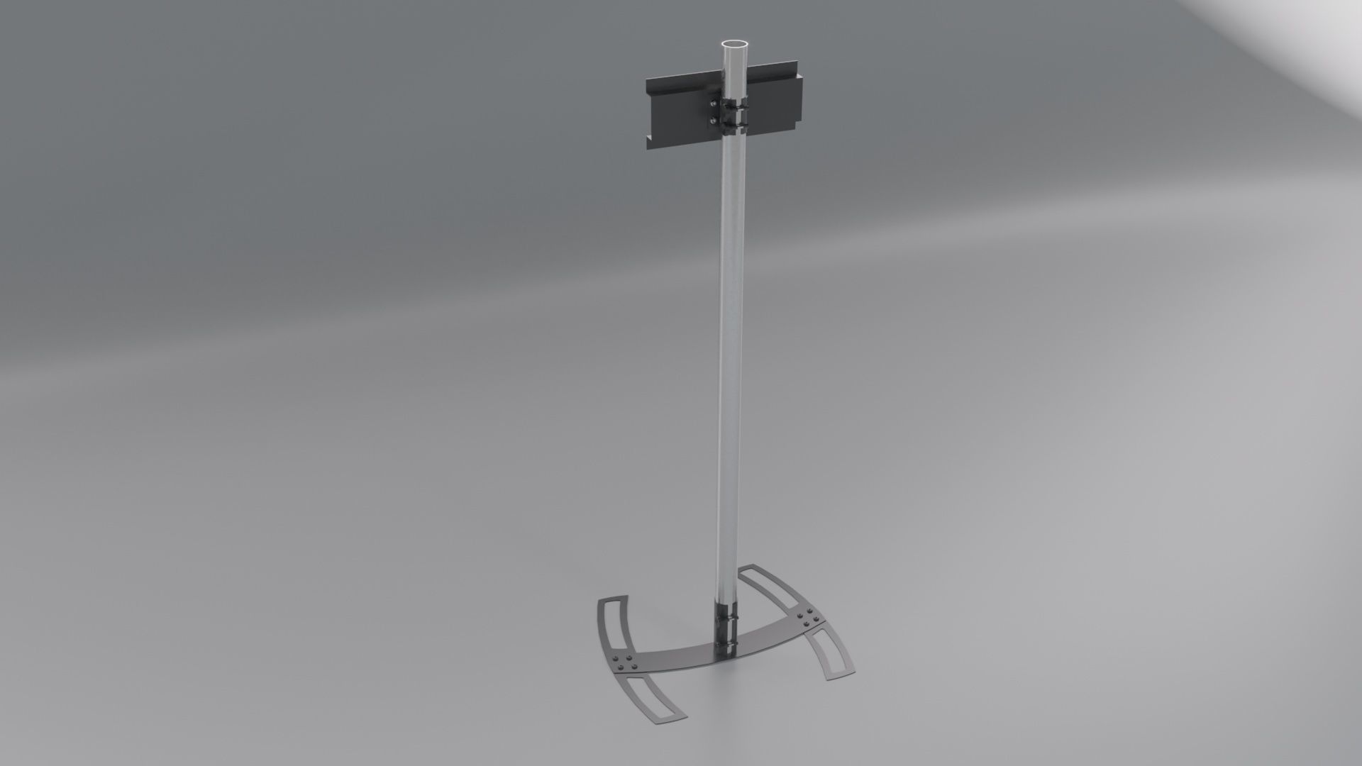 Pedestal para tvs 3D model_1