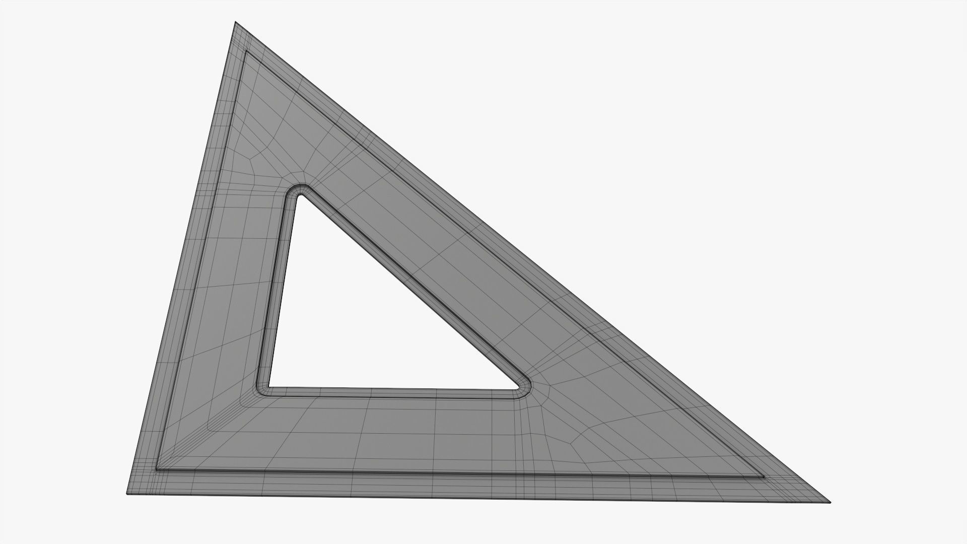 Ruler three-sided 02 3D model_5