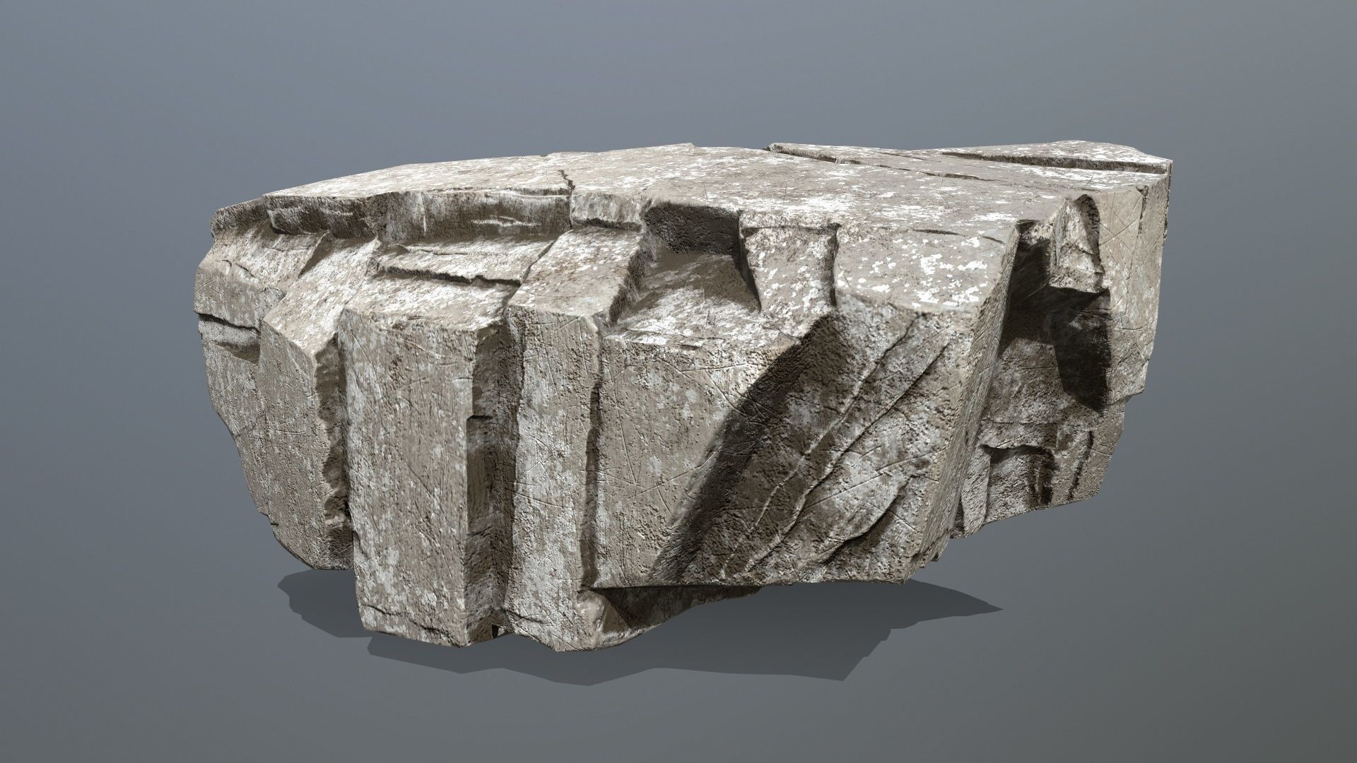 rocks rock Low-poly 3D model_11