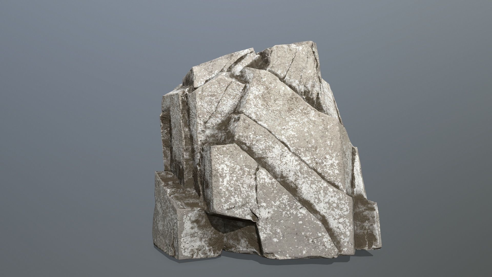 rocks rock Low-poly 3D model_7