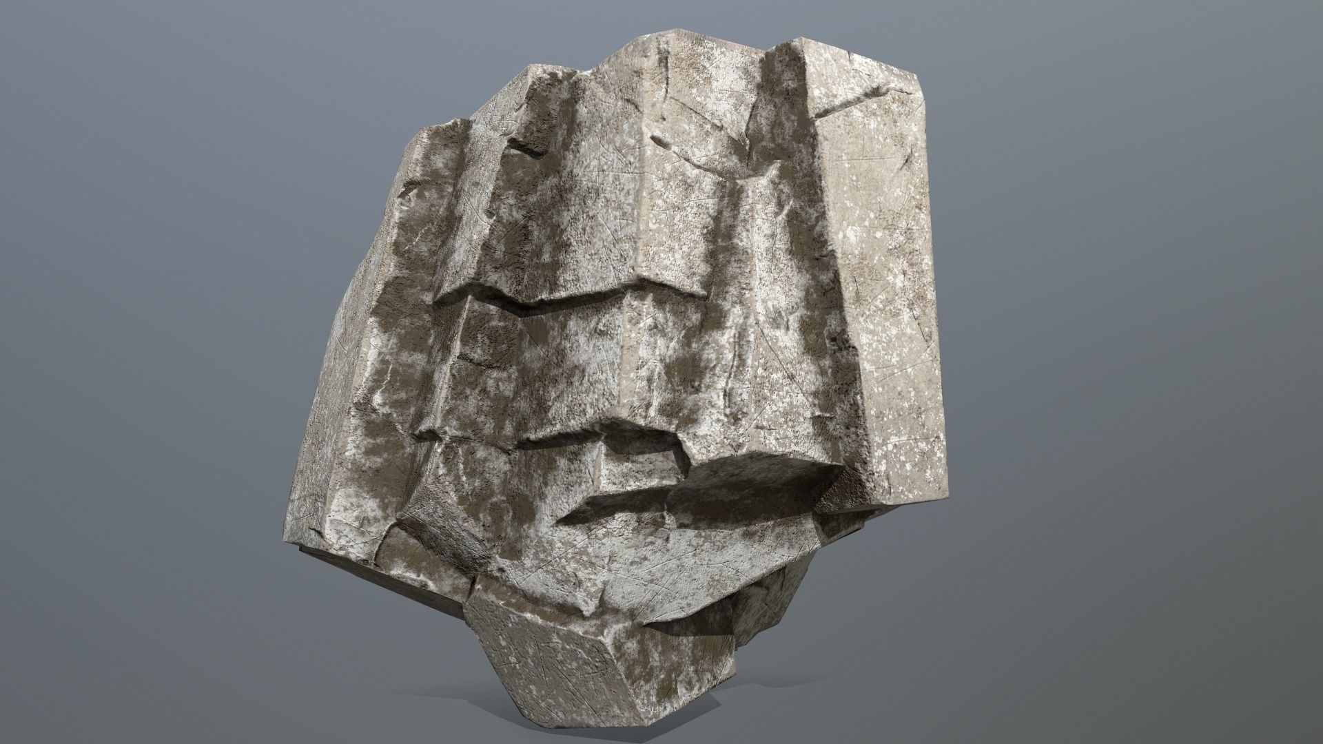 rocks rock Low-poly 3D model_9