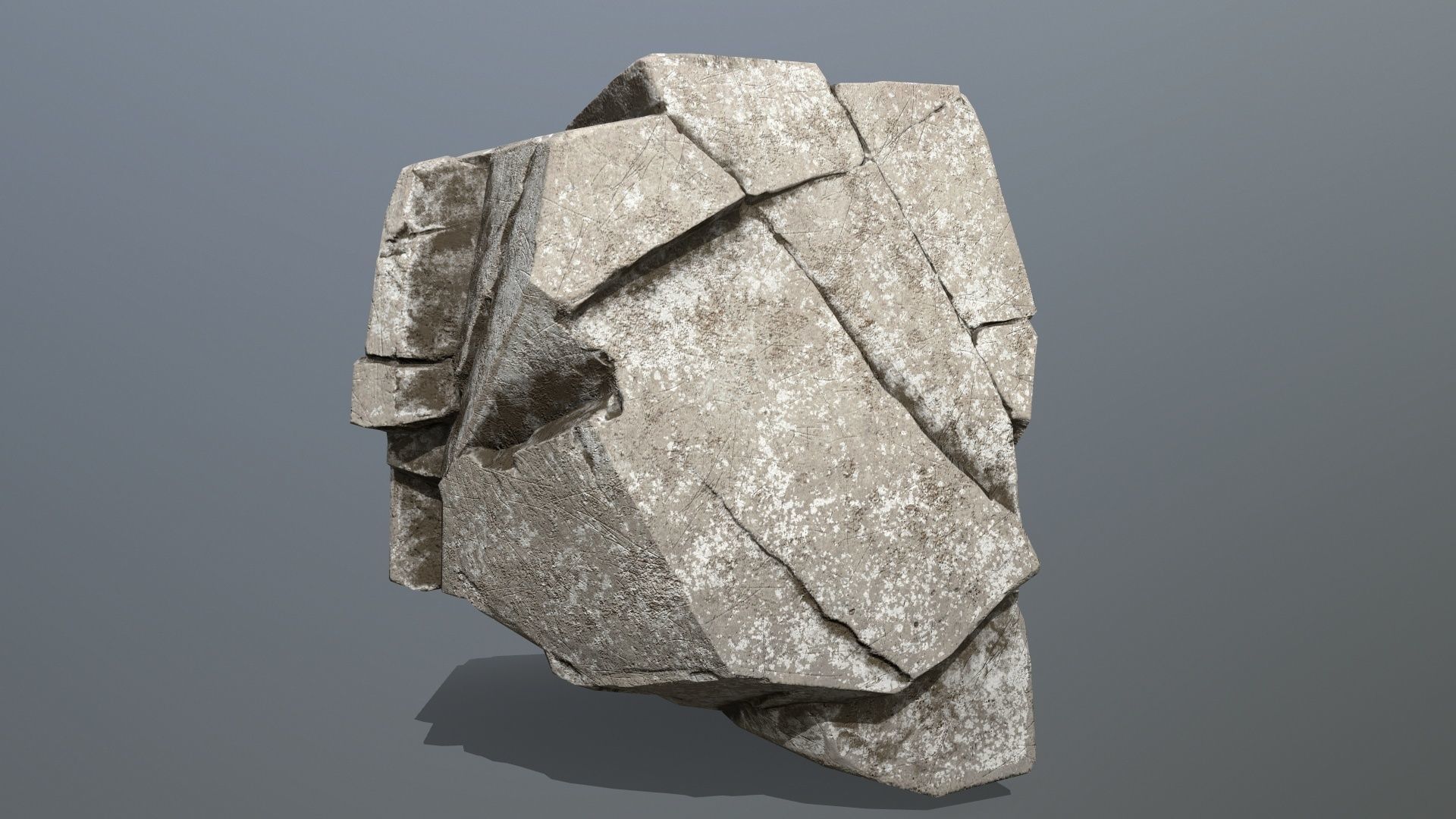 rocks rock Low-poly 3D model_5
