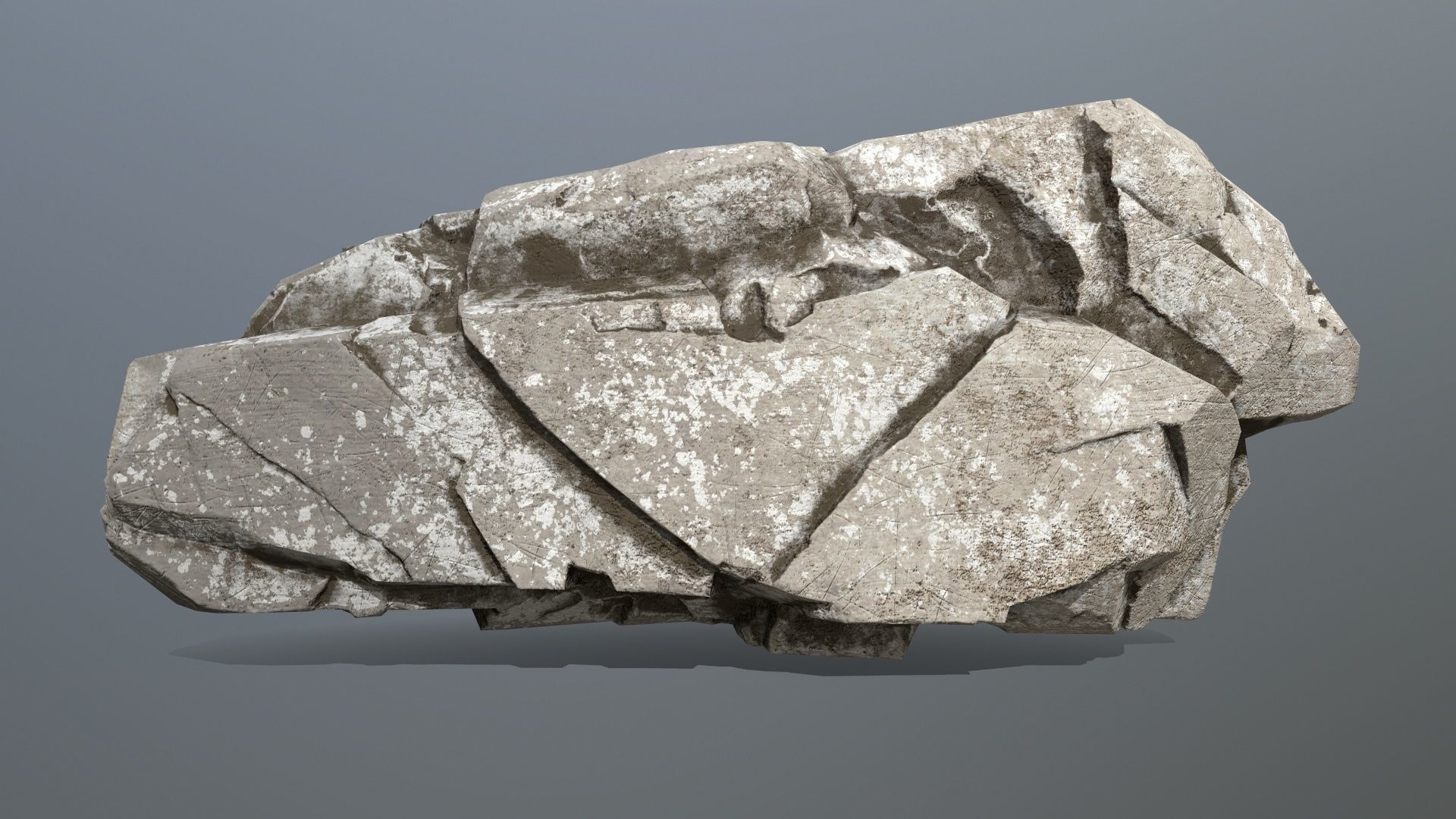 rocks rock Low-poly 3D model_3