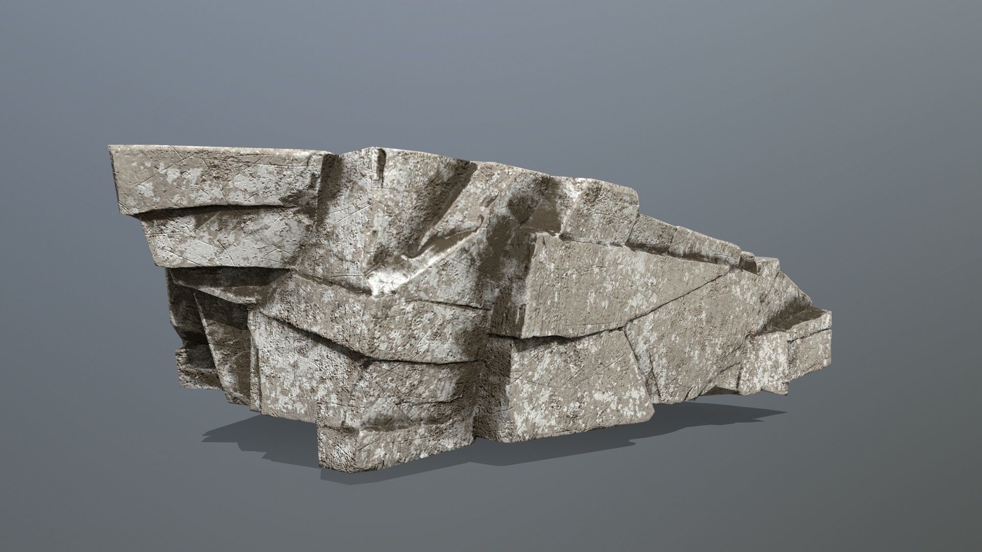 rocks rock Low-poly 3D model_12