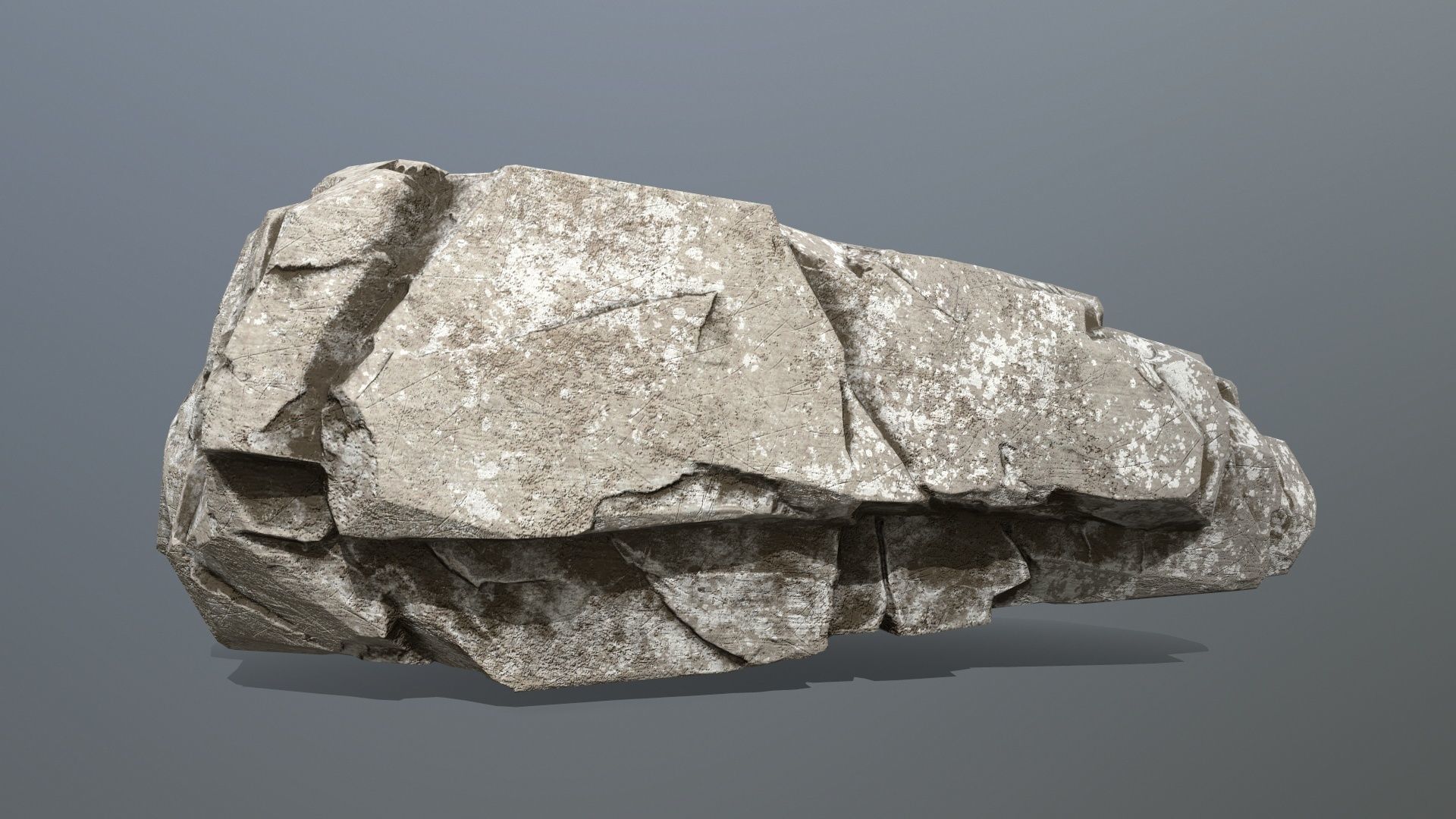 rocks rock Low-poly 3D model_1