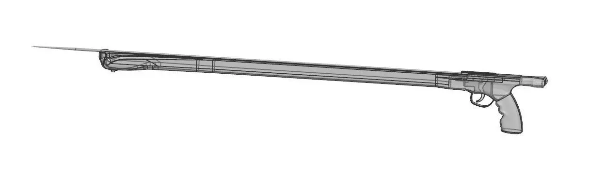 speargun gun 3D model_0