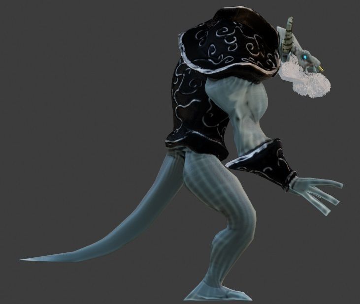 Cat and Bull of Partha Low-poly 3D model_26