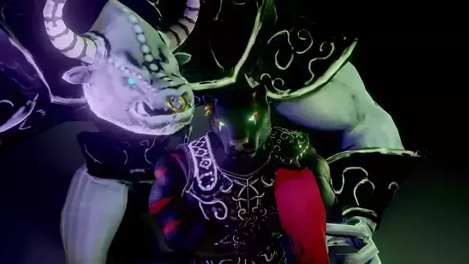 Cat and Bull of Partha