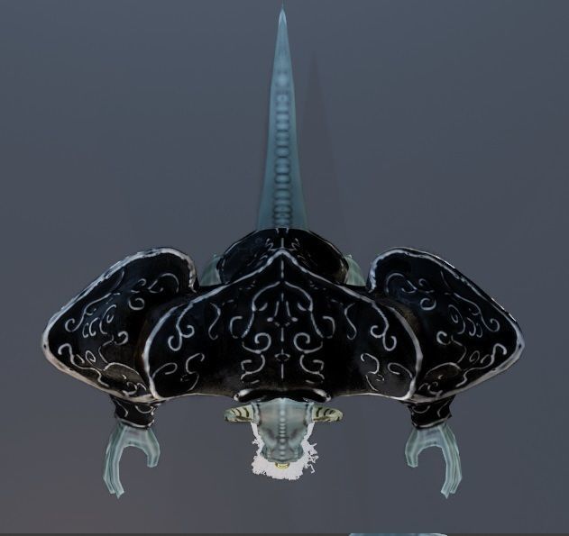 Cat and Bull of Partha Low-poly 3D model_27