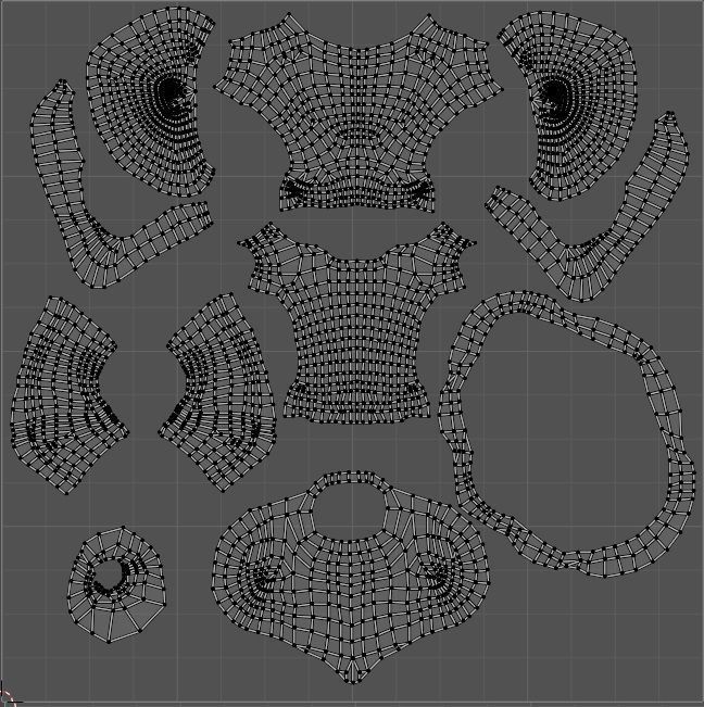 Cat and Bull of Partha Low-poly 3D model_37