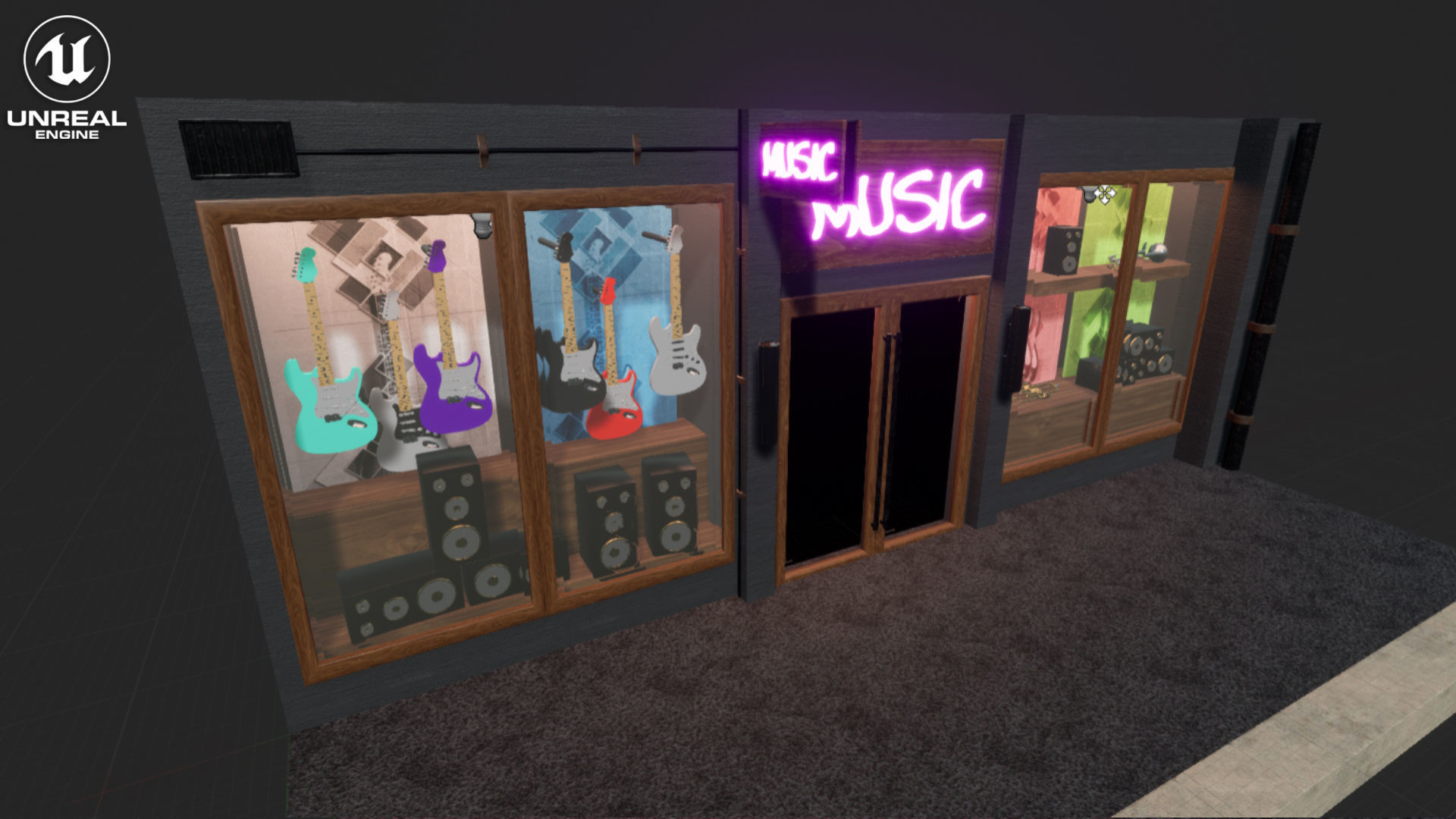 Stores Vol 1 For Unreal And Unity Low-poly 3D model_9