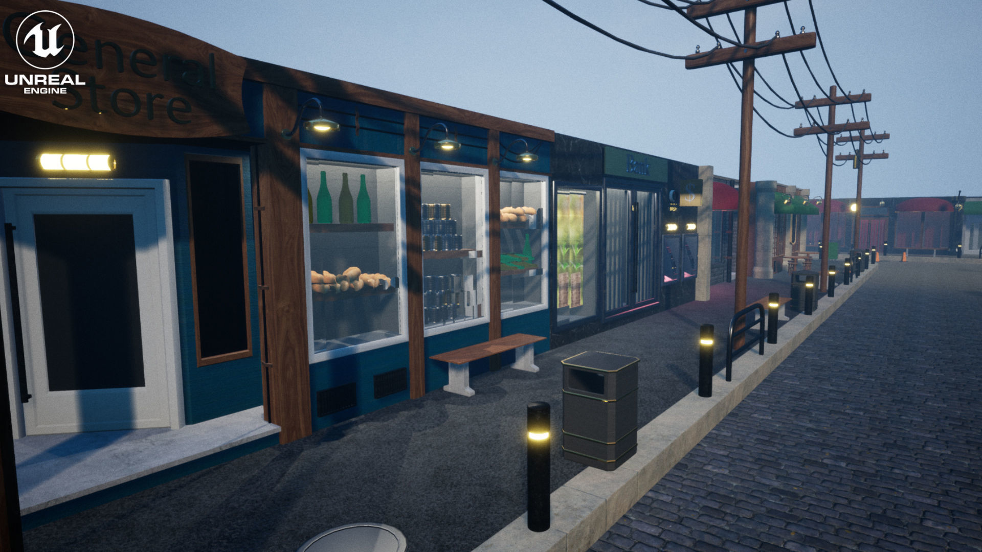 Stores Vol 1 For Unreal And Unity Low-poly 3D model_1