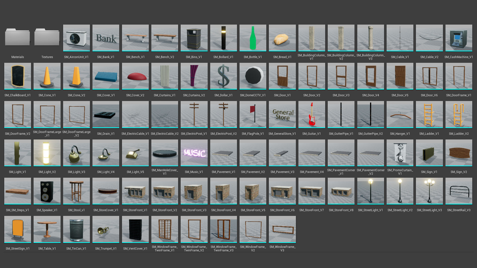 Stores Vol 1 For Unreal And Unity Low-poly 3D model_15