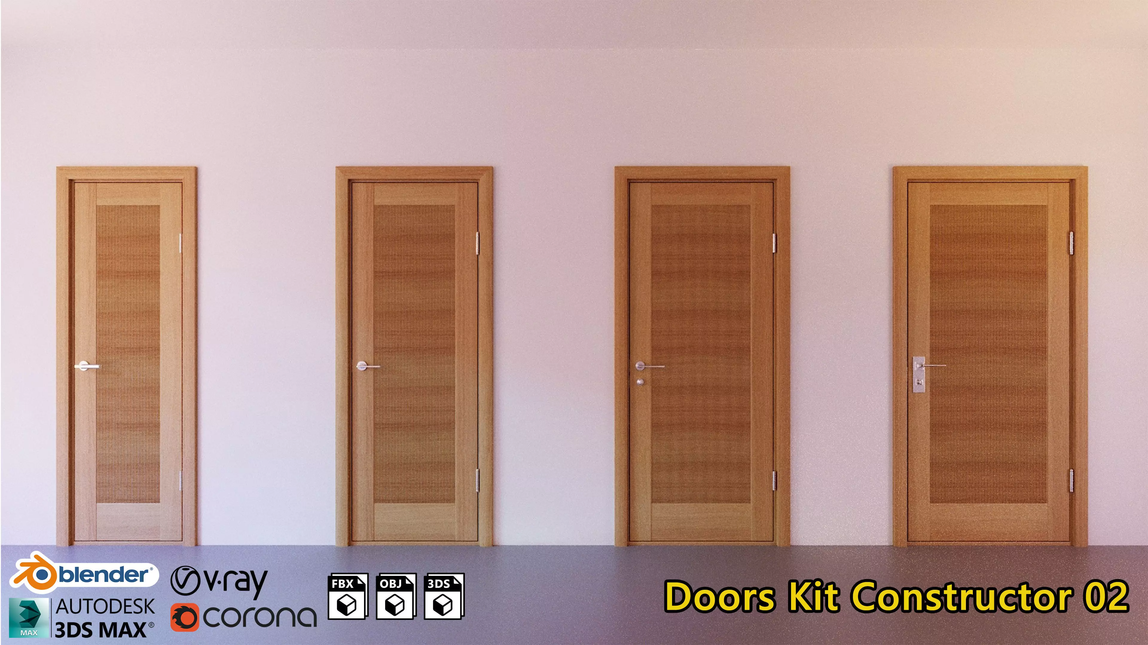Doors Kit Constructor 02 3D model_0