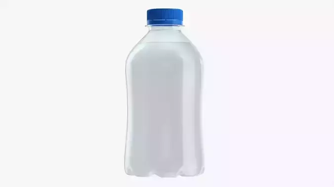 Water bottle plastic mockup 01