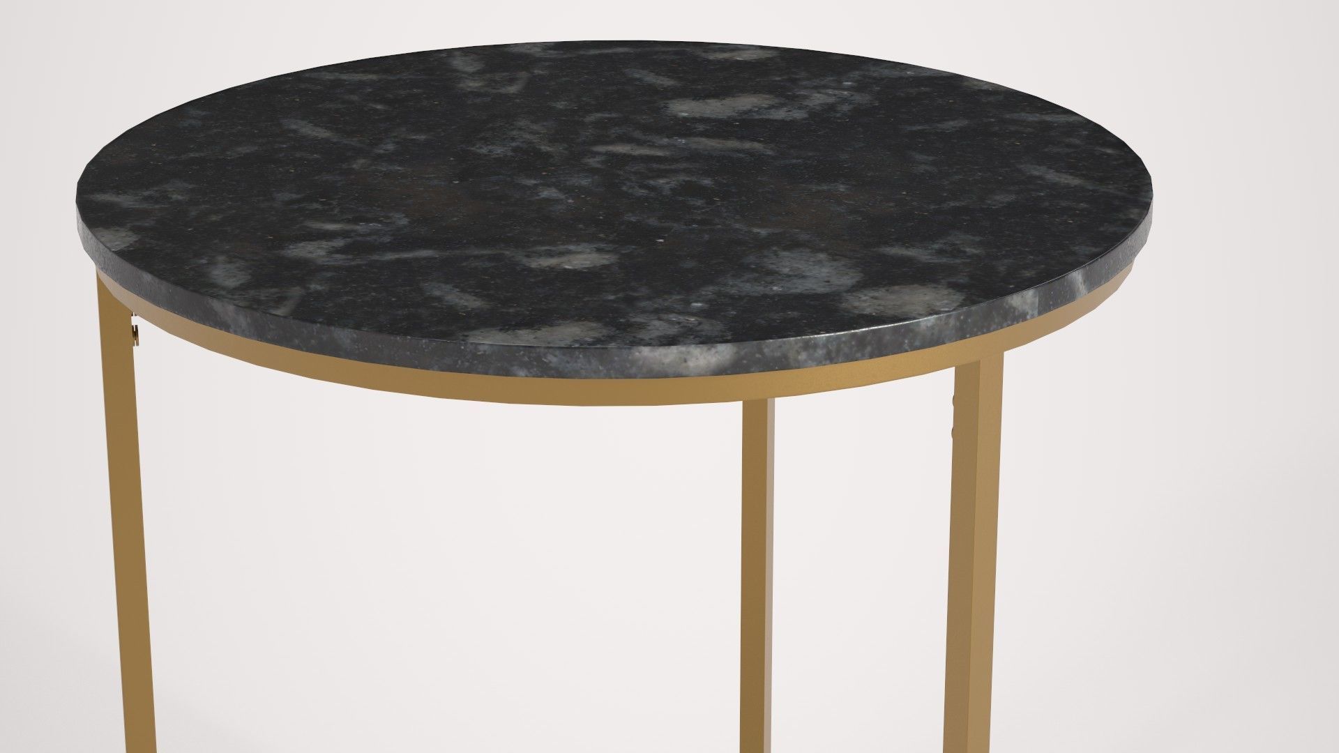 Milan Accent Table black marble Low-poly 3D model_3