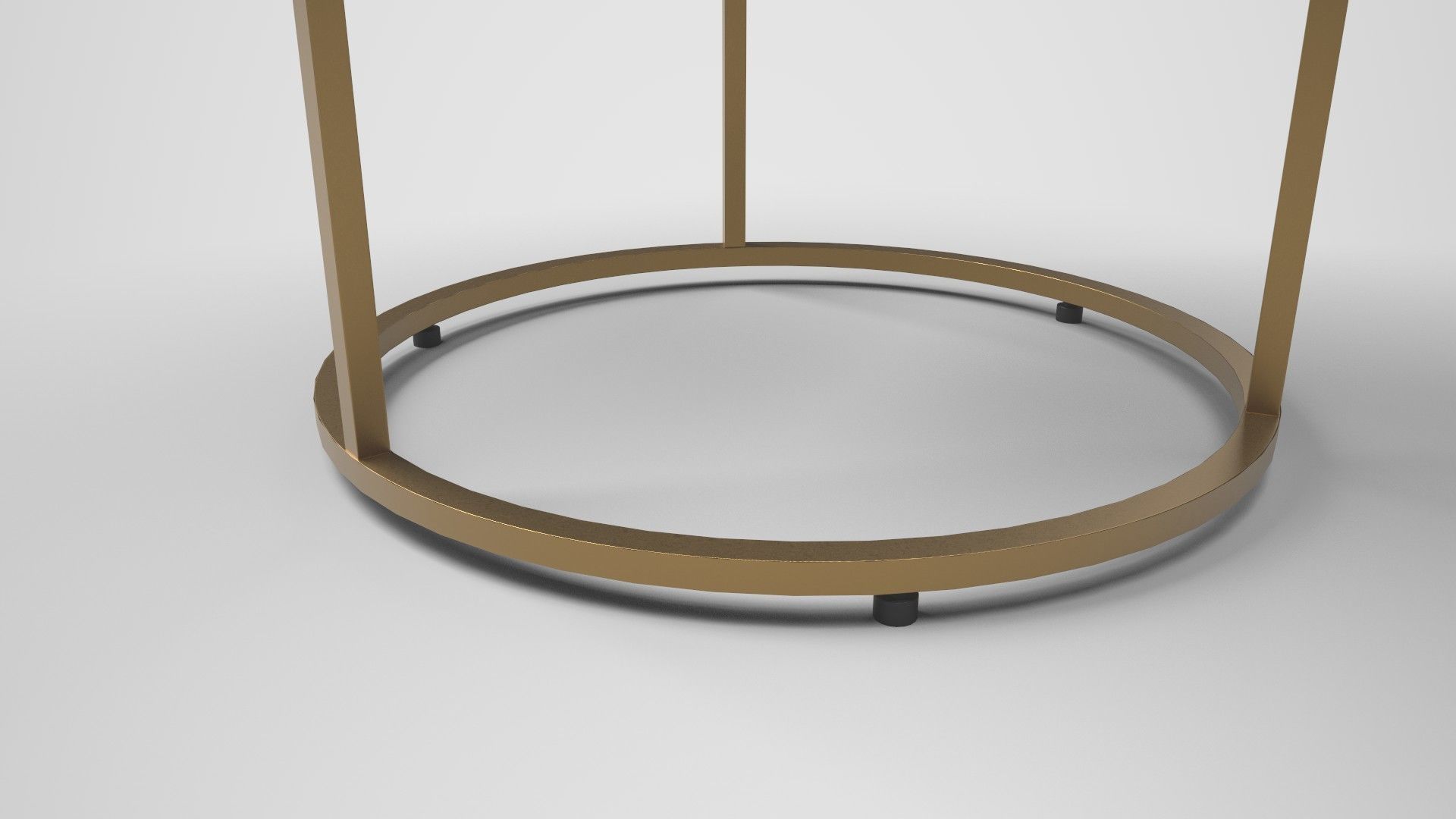 Milan Accent Table white marble Low-poly 3D model_5