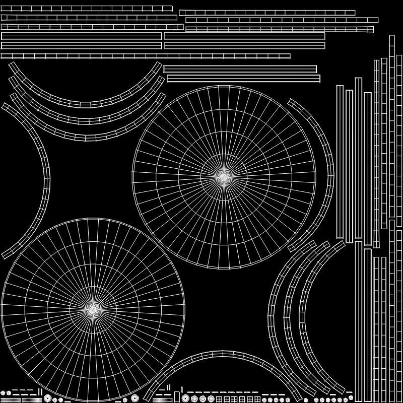 Milan Accent Table white marble Low-poly 3D model_6