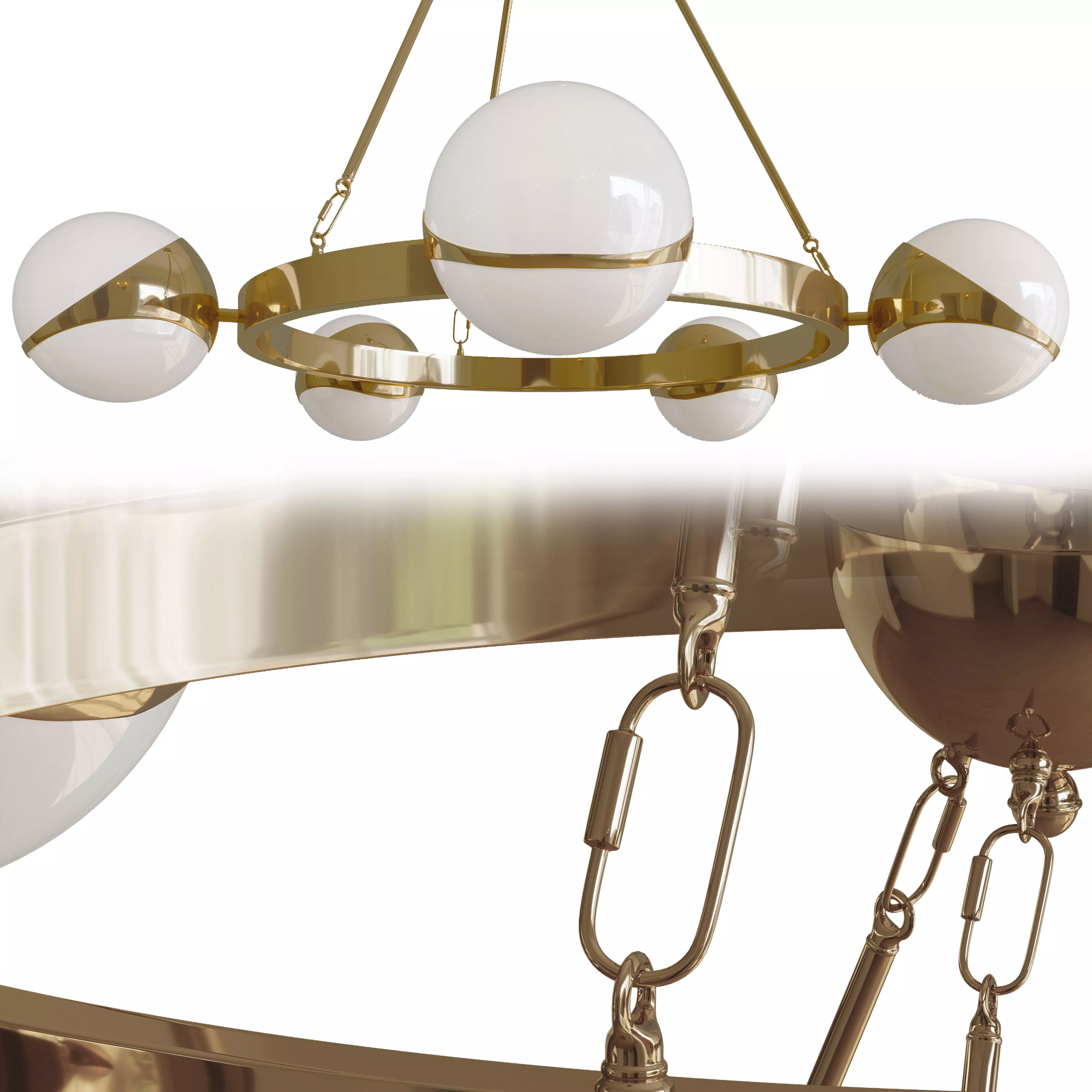Modern chandelier Free 3D model