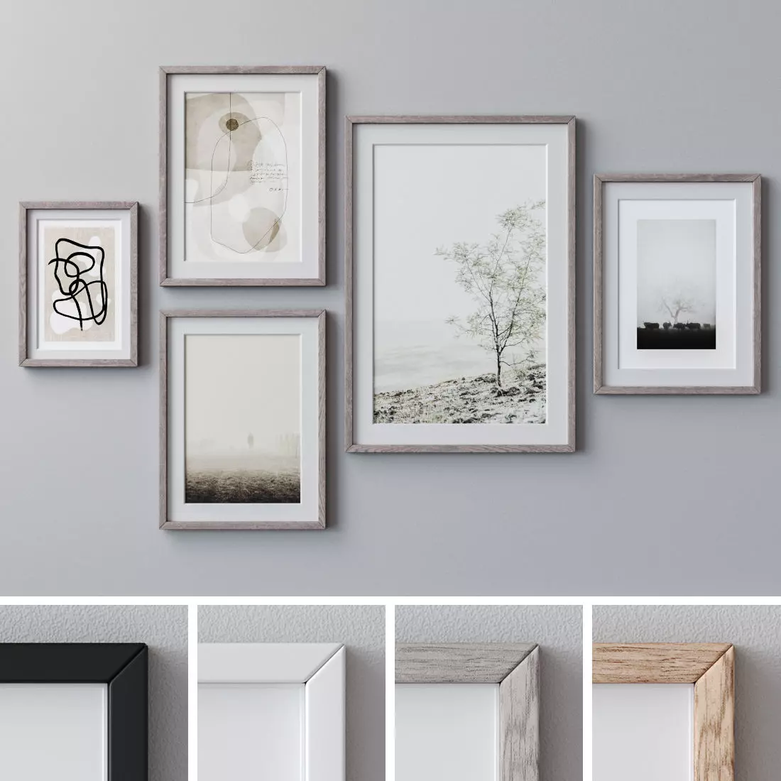 Photo Frames Set  104 3D model_0