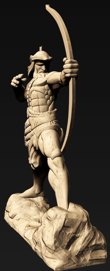 Hayk nahapet 3D print model_4