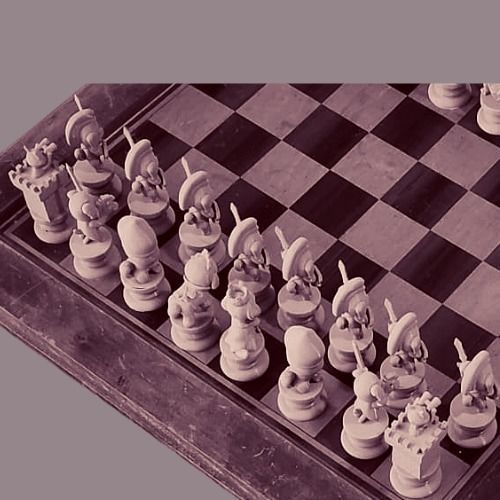 Dog Chess Pieces 3D print model_8
