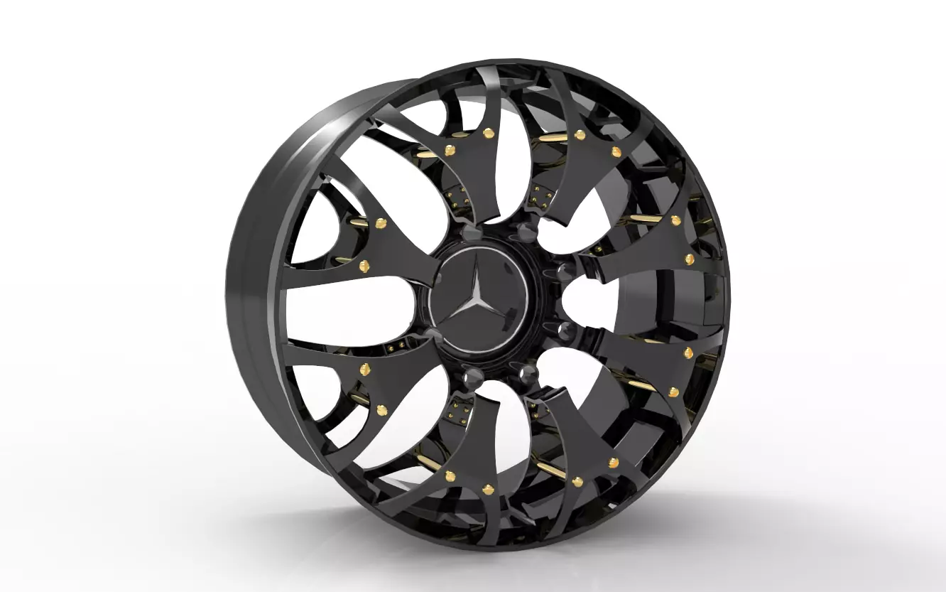Benz sport rim 3D print model