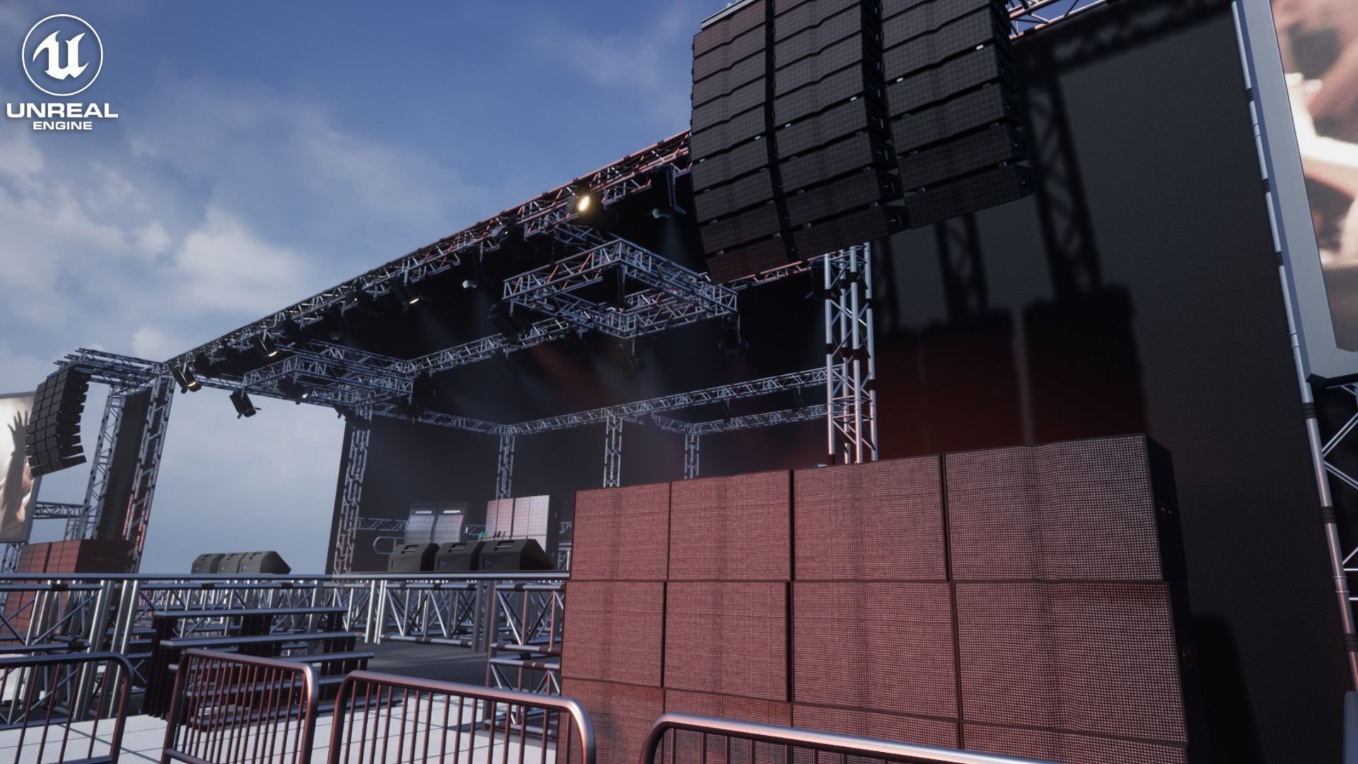 Stage Vol 1 For Unreal And Unity Low-poly 3D model_10