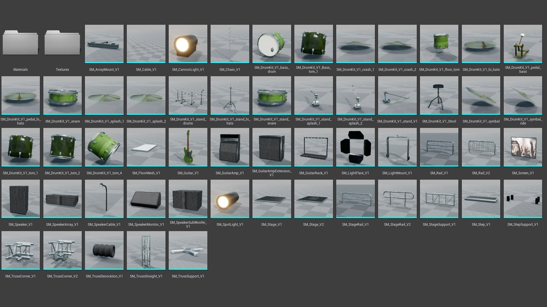 Stage Vol 1 For Unreal And Unity Low-poly 3D model_14