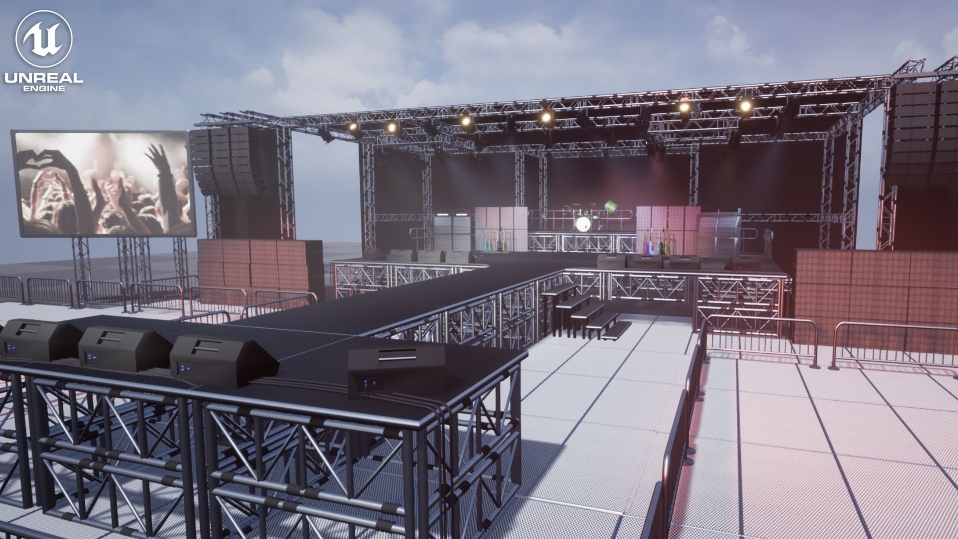 Stage Vol 1 For Unreal And Unity Low-poly 3D model_9