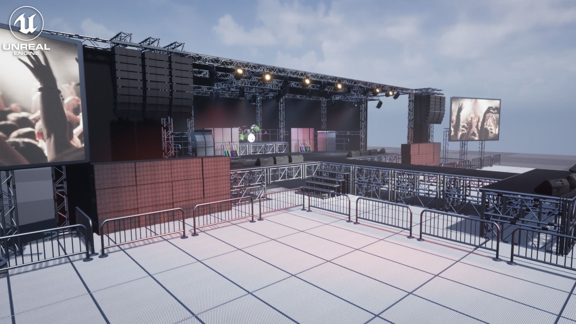 Stage Vol 1 For Unreal And Unity Low-poly 3D model_8