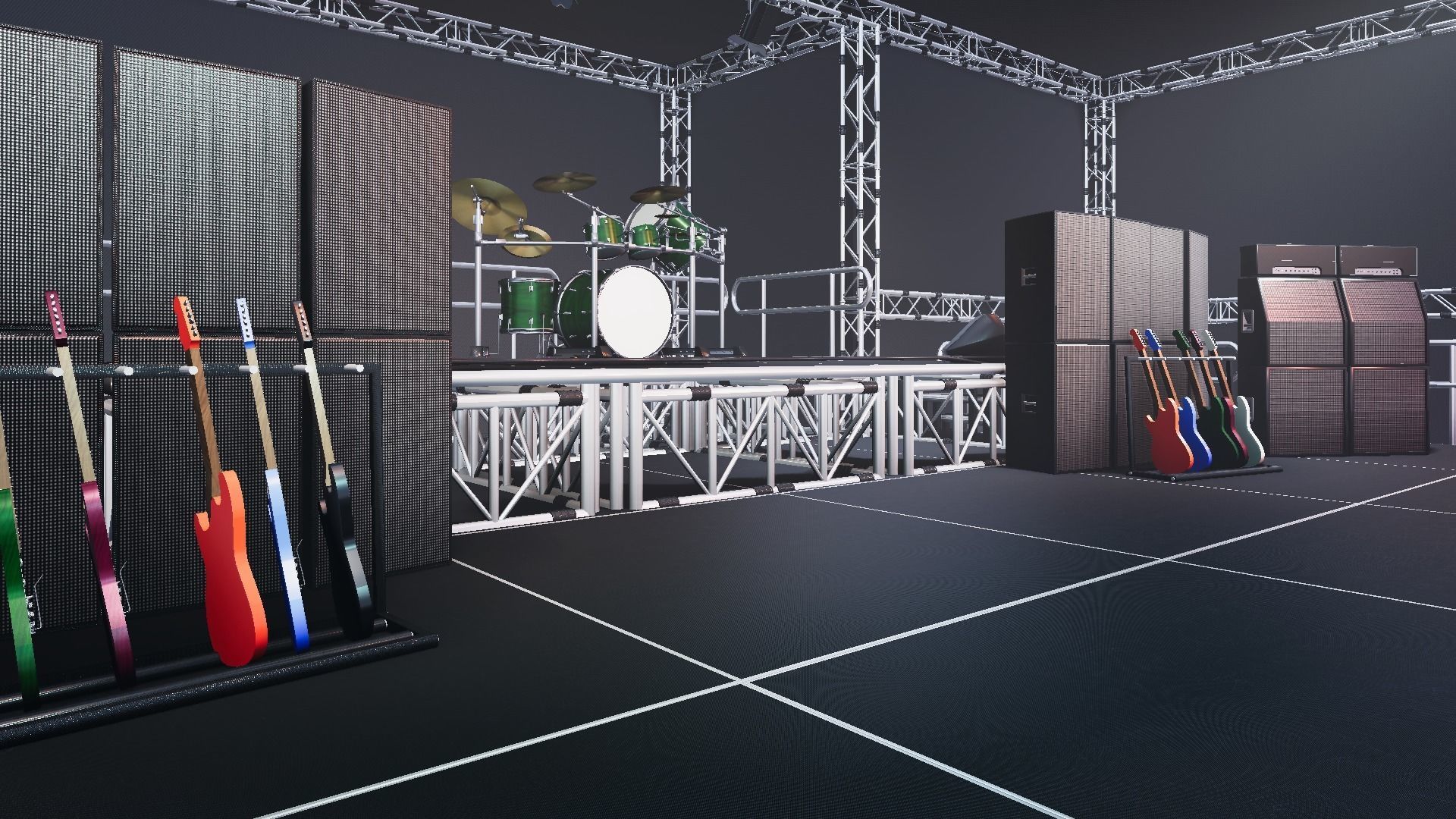 Stage Vol 1 For Unreal And Unity Low-poly 3D model_5