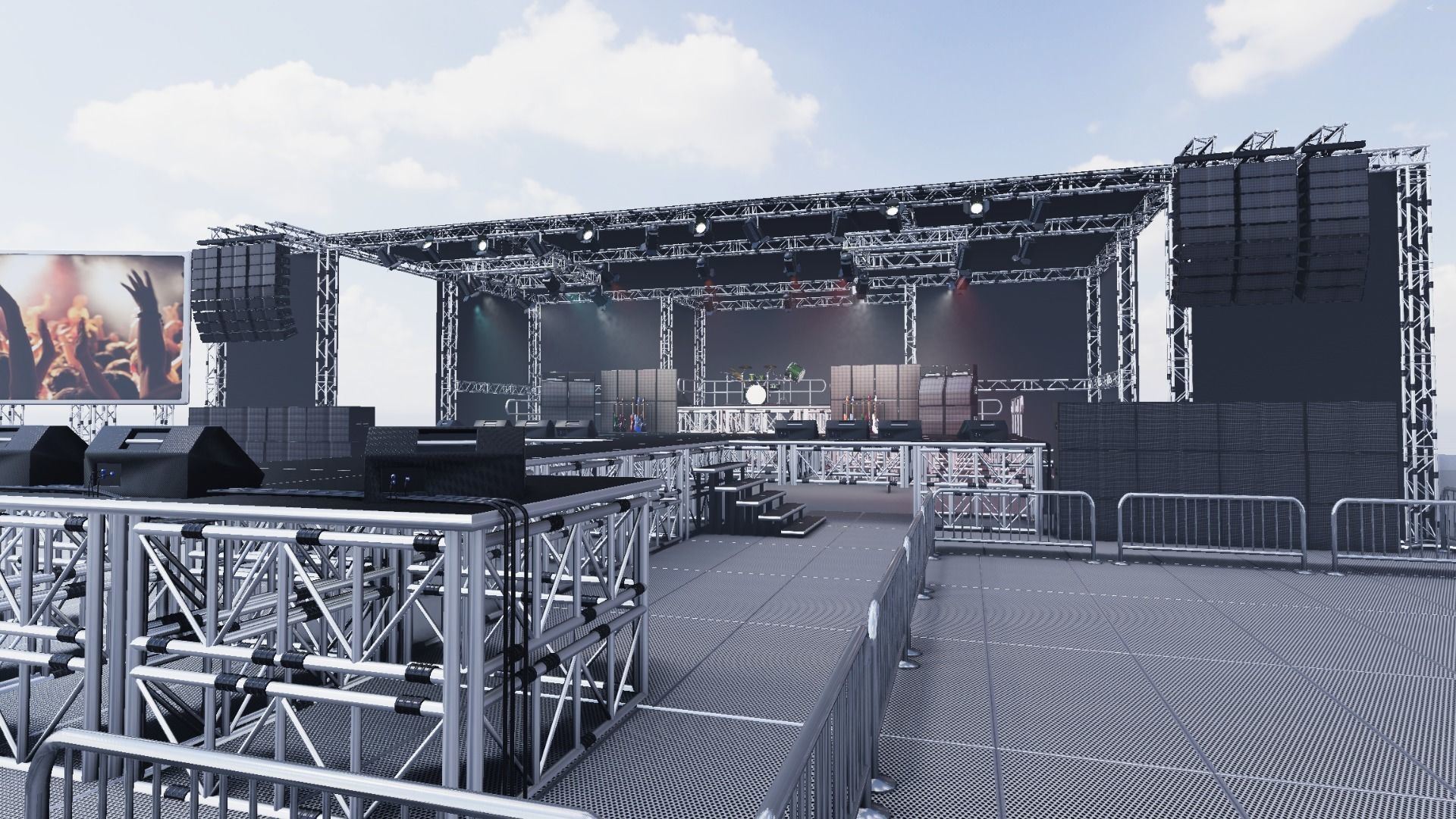 Stage Vol 1 For Unreal And Unity Low-poly 3D model_2