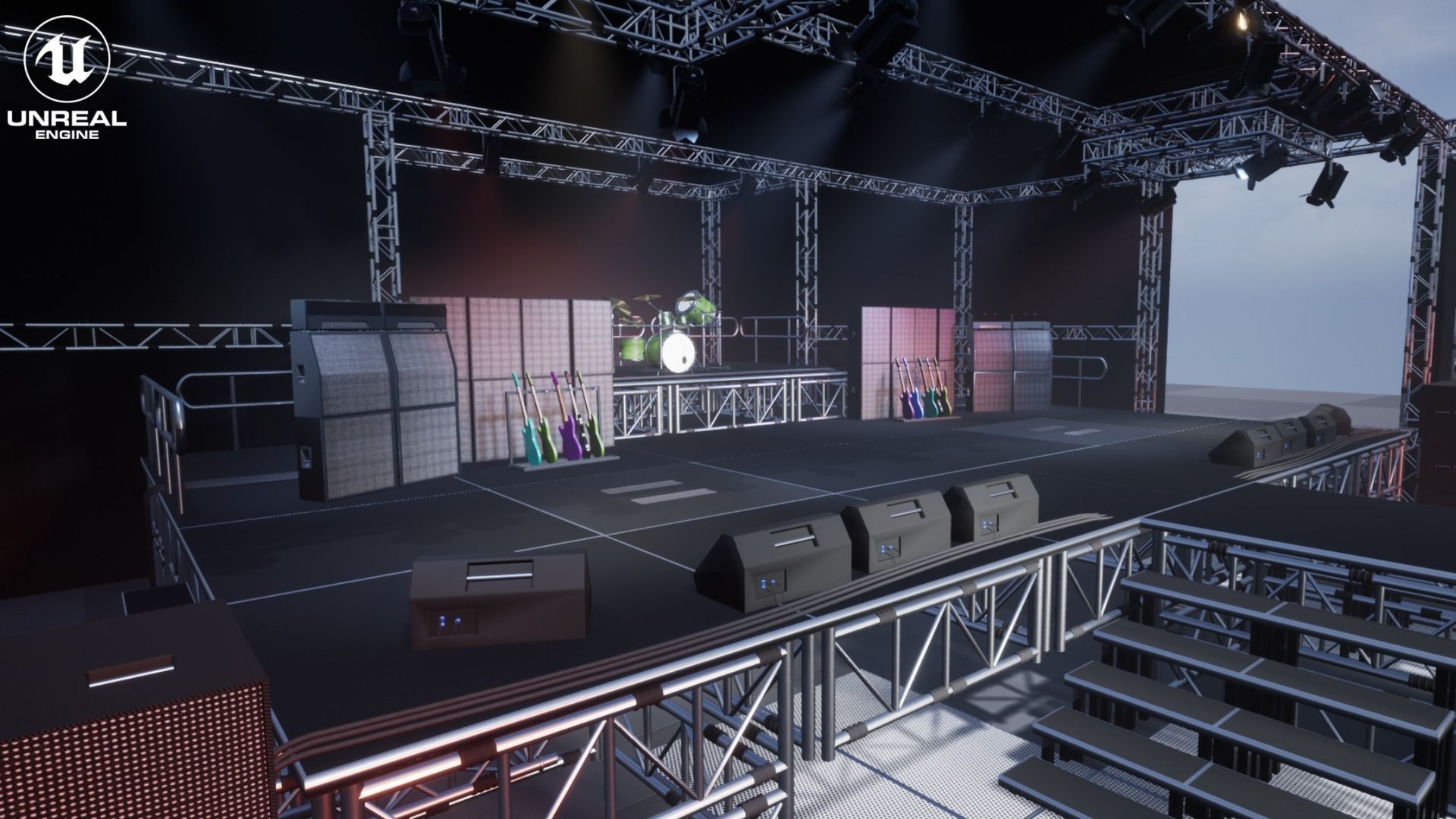 Stage Vol 1 For Unreal And Unity Low-poly 3D model_7