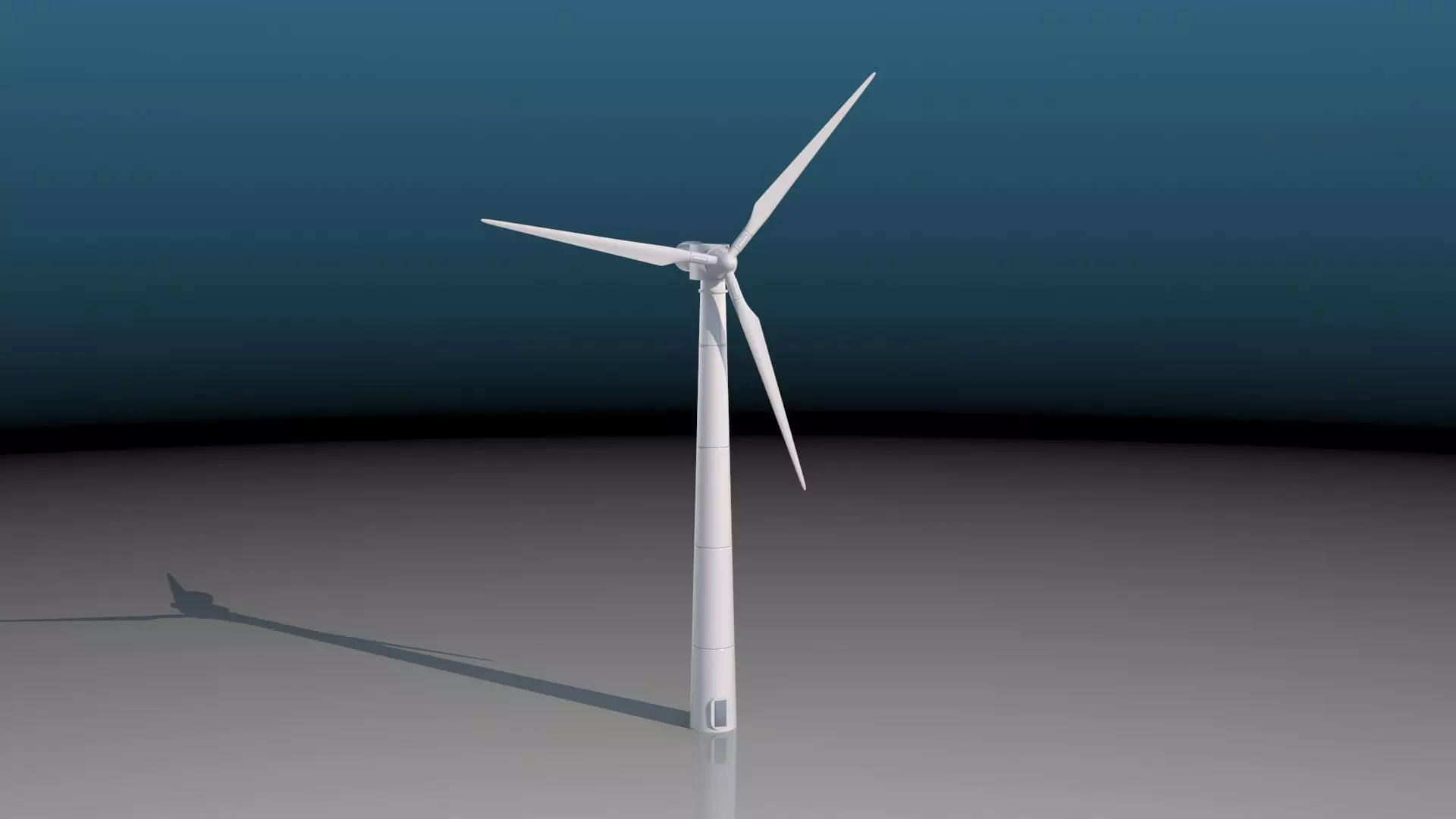 Windmill wind turbine 3D model_0
