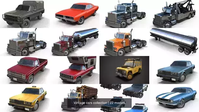 Vintage cars collection 