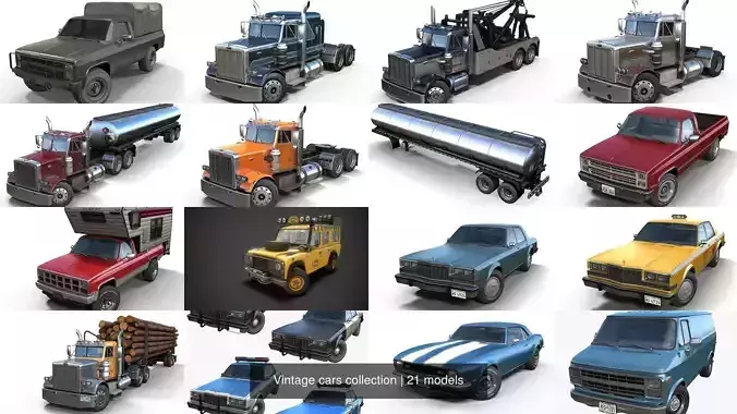 Vintage cars collection