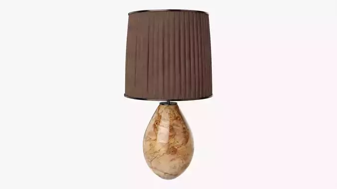 Table lamp with lampshade 01