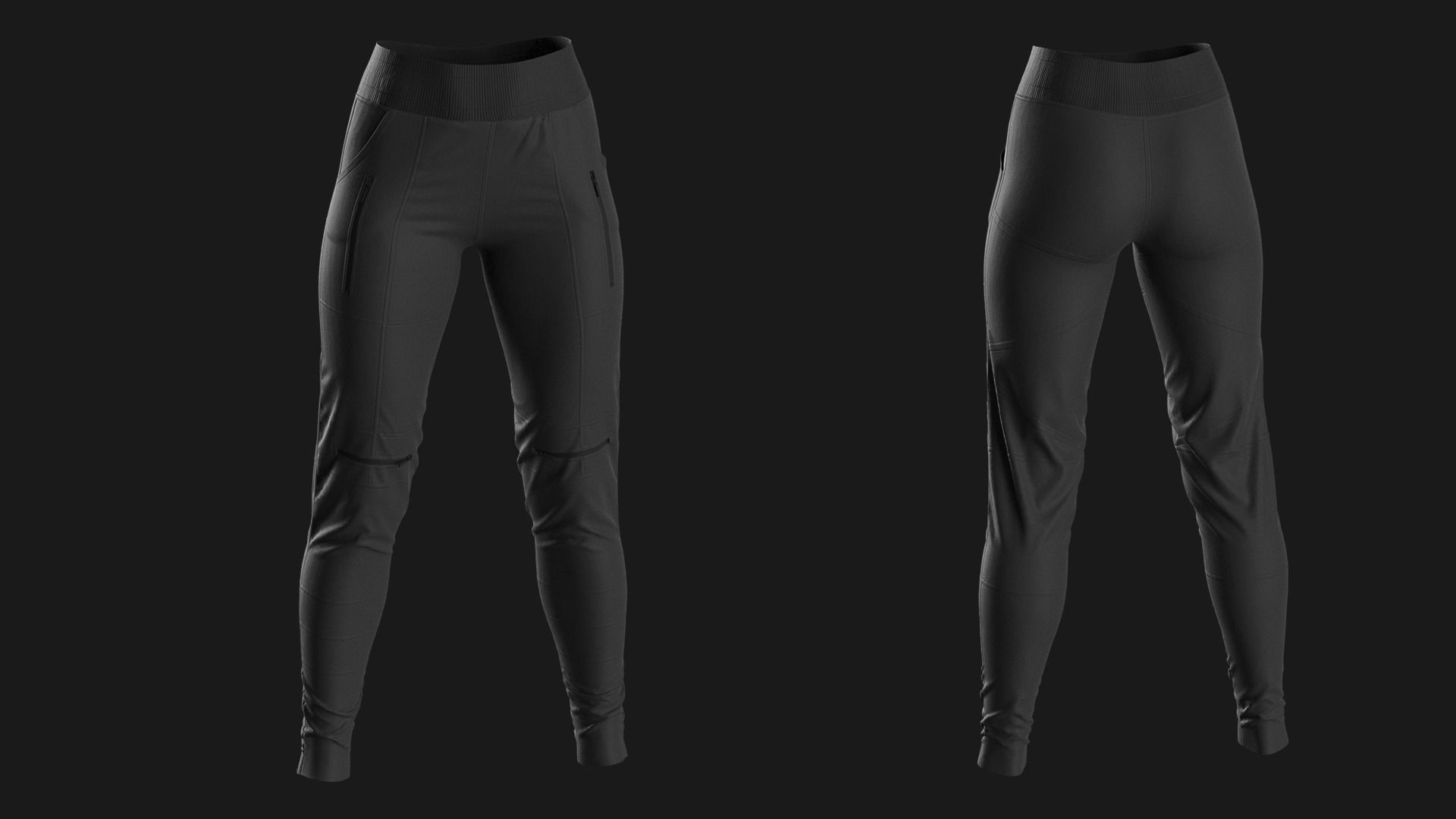 Female Sport Outfit2 Free 3D model_2
